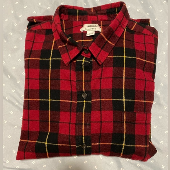 LLBean Flannel Shirt - Picture 5 of 9
